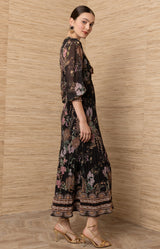 Adriel Chiffon Maxi  Dress_Color_Black