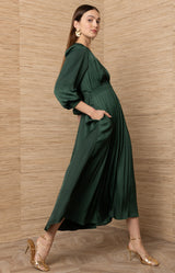 Adriel Solid Maxi Dress_Color_Emerald