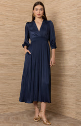Adriel Solid Maxi Dress_Color_Navy