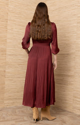 Adriel Solid Maxi Dress_Color_Wine