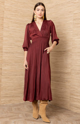 Adriel Solid Maxi Dress_Color_Wine