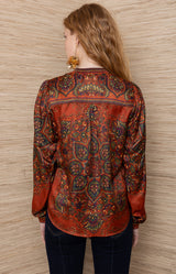 Romee Silk Top_Color_Orange