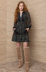 Winifred Jersey Short Dress_Color_Black
