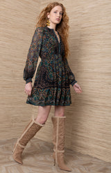 Winifred Jersey Short Dress_Color_Black