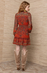 Winifred Jersey Short Dress_Color_Orange