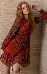 Winifred Jersey Short Dress_Color_Orange