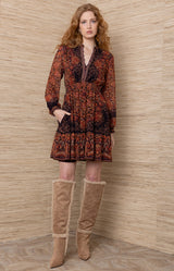 Winifred Jersey Short Dress_Color_Plum