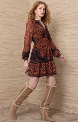 Winifred Jersey Short Dress_Color_Plum