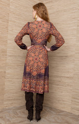 Bronya Jersey Midi Dress_Plum