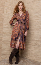Bronya Jersey Midi Dress_Plum