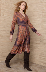Bronya Jersey Midi Dress_Plum
