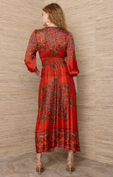 Yamileth Charmeuse Dress_Color_Orange