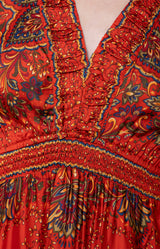 Yamileth Charmeuse Dress_Color_Orange