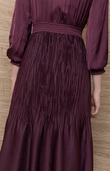 Yamileth Long Solid Dress_Color_Plum