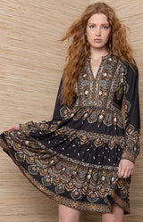 Reya Jersey Short Dress_Color_Black 