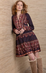 Reya Jersey Short Dress_Color_Plum
