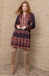 Reya Jersey Short Dress_Color_Plum