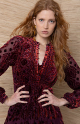 Apricity Silk Short Dress_Color_Plum