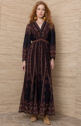 Iselda Chiffon Maxi Dress_Color_Plum