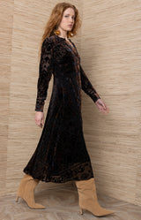 Cornelia Jersey Midi Dress_Color_Black