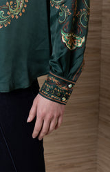 Beata Silk Top_Color_Emerald
