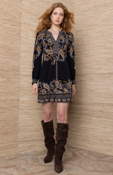 Brighton Jersey Short Dress_Color_Black 