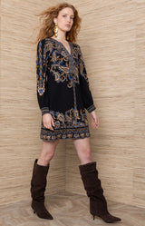 Brighton Jersey Short Dress_Color_Black 