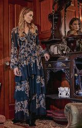 Blaine Chiffon Maxi  Dress