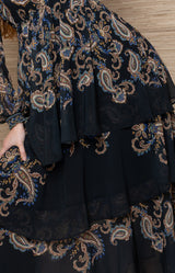 Blaine Chiffon Maxi Dress_Color_Black