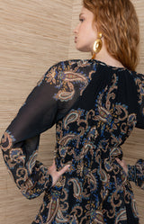 Blaine Chiffon Maxi Dress_Color_Black