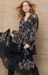 Blaine Chiffon Maxi Dress_Color_Black