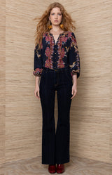 Beckett Silk Top_Color_Navy