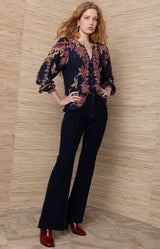 Beckett Silk Top_Color_Navy