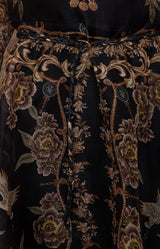 Elowyn Organza Short Dress_Color_Black