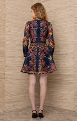 Elowyn Organza Short Dress_Color_Navy