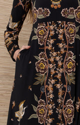 Velzy Jersey Long Dress_Color_Black
