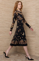 Velzy Jersey Long Dress_Color_Black