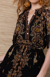 Aurelie Chiffon Maxi Dress_Color_Black