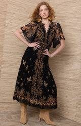 Aurelie Chiffon Maxi Dress_Color_Black
