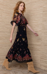 Aurelie Chiffon Maxi Dress_Color_Navy