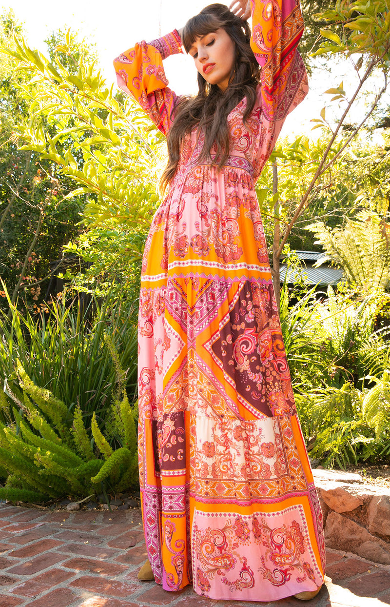 Anna Maxi Dress, color_orange