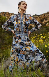 Quitterie Linen Organza Skirt