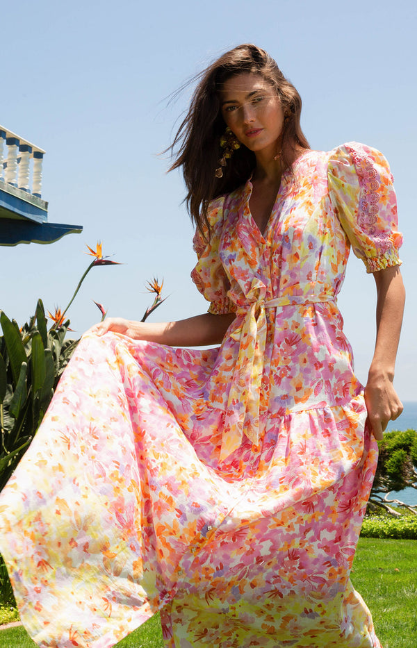 Hayden Linen Maxi Dress, color_pink
