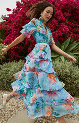 Itzayana Chiffon Maxi Dress