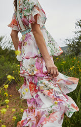 Itzayana Chiffon Maxi Dress