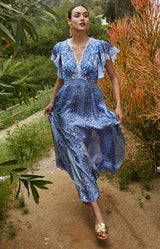 Sandra Charmeuse Maxi Dress