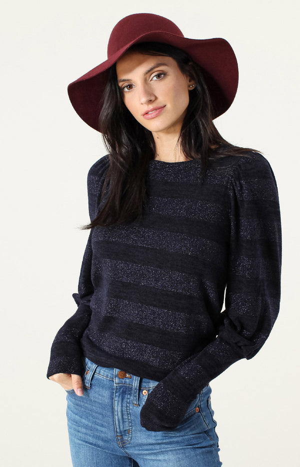 Lilia Sweater Top,color_navy