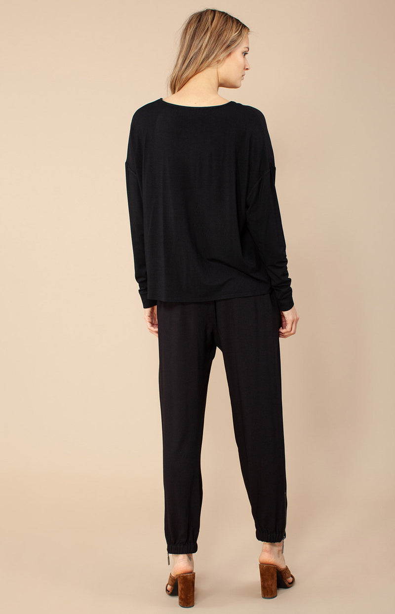 Nora Solid Pant,color_black