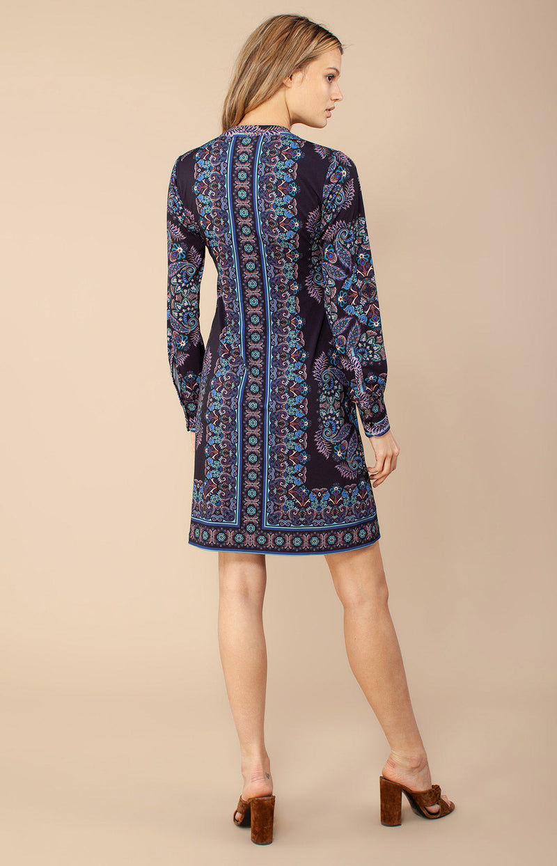 Mary Jersey Dress *Beaded*,color_blue