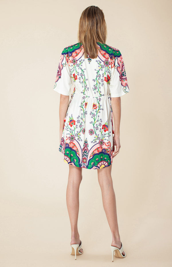 Margaret Jersey Dress,color_ivory